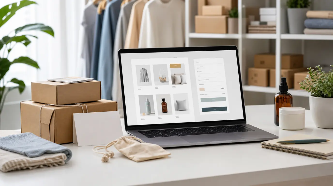Online Store Setup With Products And Packages For Building Customer Trust