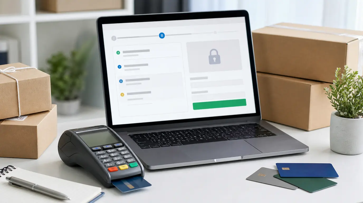 Secure checkout page with payment options for building customer trust